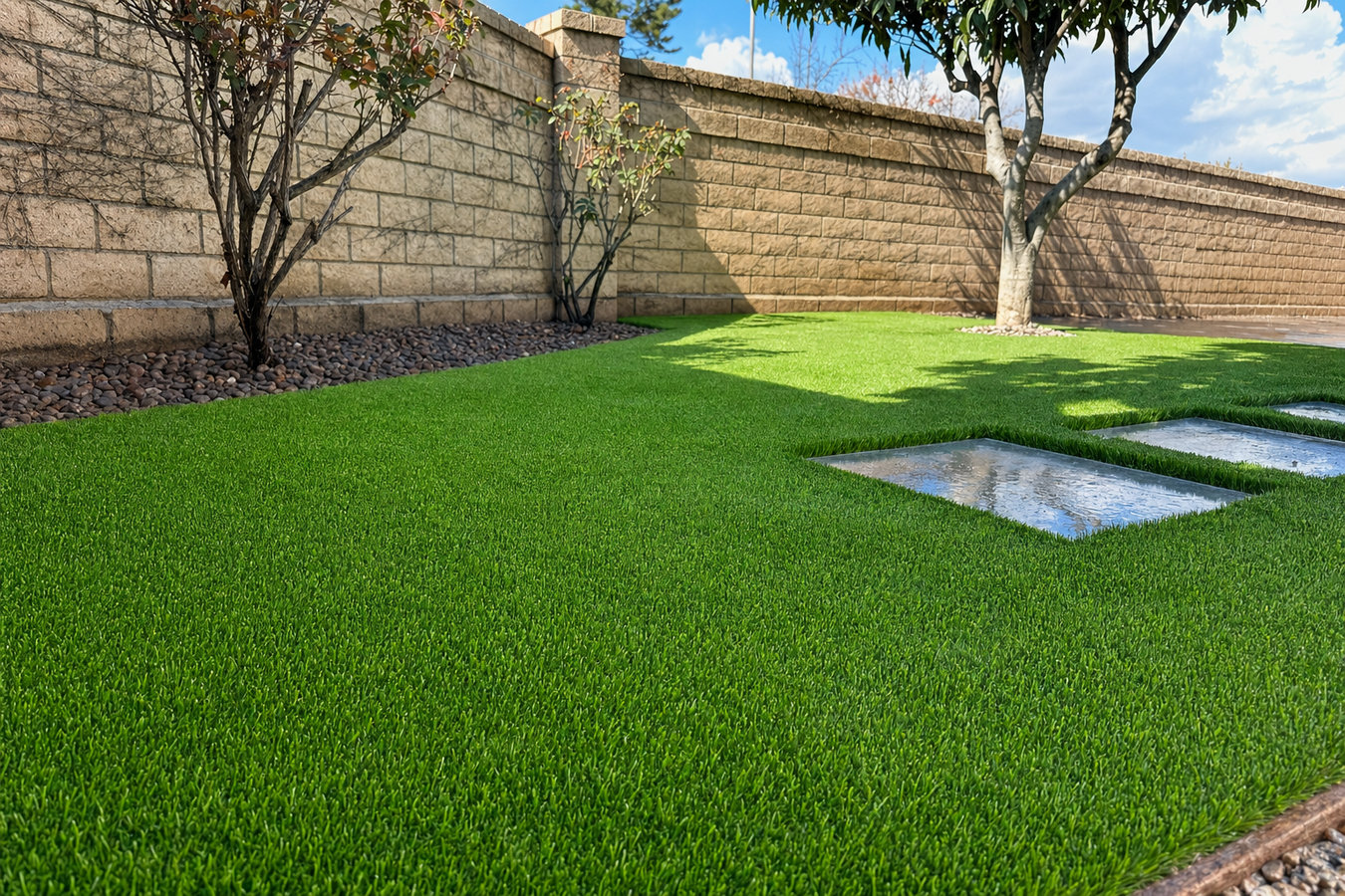 Artificial turf installation in Panama City, FL
